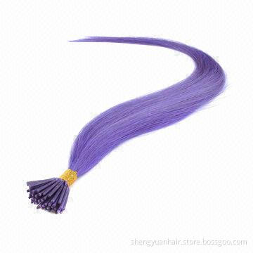 100% Virgin Brazilian Remy 1g Human Asian U/I/Flat/V-tip Keratin Hair Extensions, Factory Price